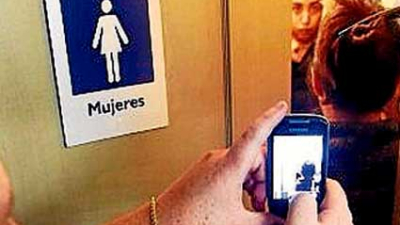 Mozo filmaba a chicas que iban al baño