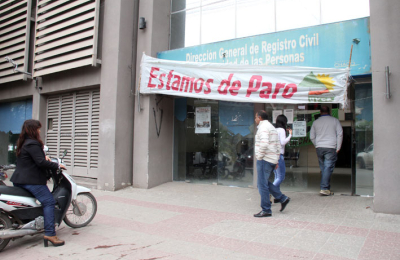 Ante otro paro buscan garantizar la atención en el Registro Civil