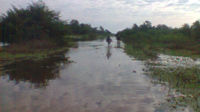 Caminos intransitables y tiempo inestable en Pampa del Indio