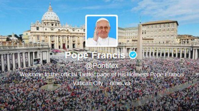 El Papa se corona como el líder mundial más seguido en Twitter