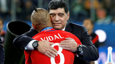 Maradona y Ronaldo juntos