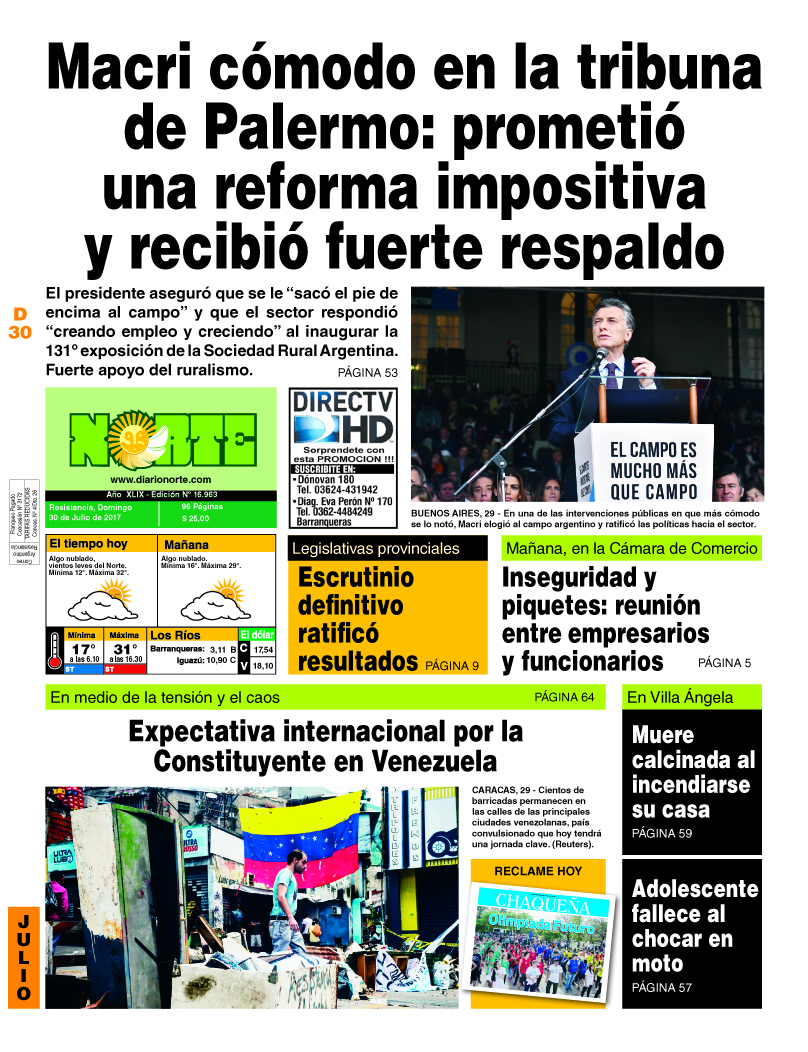 Edición del 30.07.17