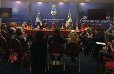 Nievas presentó a seis comisarías para coordinar la organización del Encuentro de Mujeres