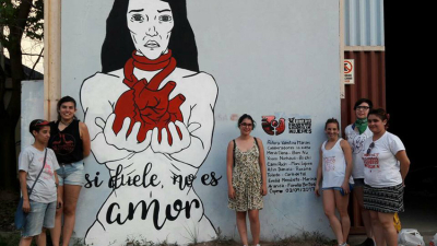 Mural por el Encuentro de Mujeres
