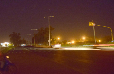 La autovía nuevamente a oscuras vuelve a generar peligro de accidentes en Sáenz Peña