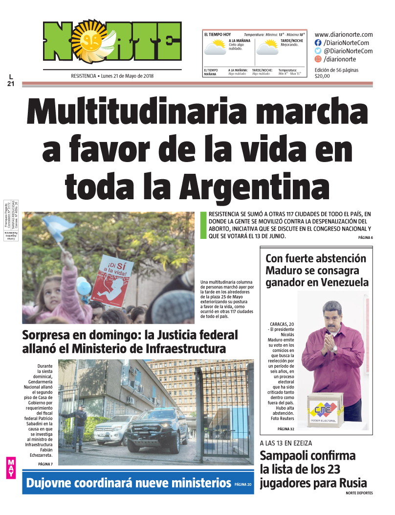 Edición del 21.05.18