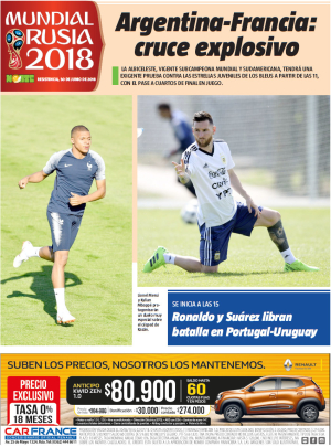 Argentina-Francia: cruce explosivo
