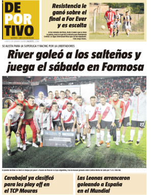 River goleó a los salteños y juega el sábado en Formosa