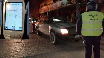 Sábado movido en Resistencia: fuga y alcoholemias positivas
