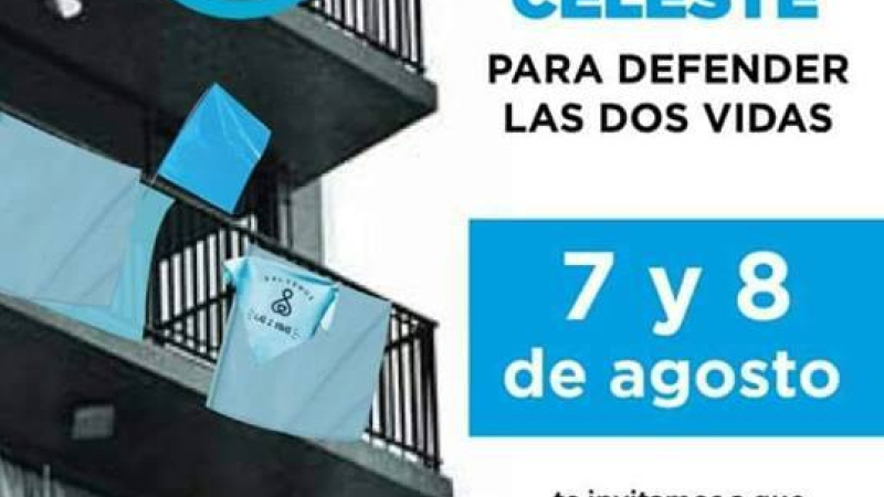 Convocan a vestir de celeste las ciudades con banderas y pañuelos en Defensa de la Vida