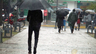 La lluvia llegó a la provincia y hubo descenso de temperatura