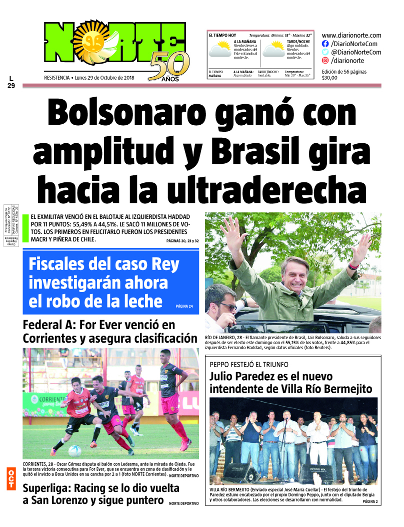 Edición del 29.10.2018