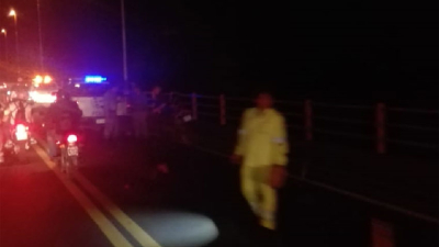 Choque entre tres vehículos ocasionó serias demoras en el puente Belgrano