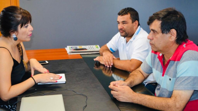 La ministra Ayala recibió a los intendentes de Puerto Bermejo y Puerto Eva Perón