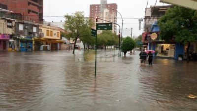 Las precipitaciones ya superan los 48 milímetros y continuarían todo el día