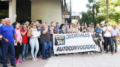 Manifestación de judiciales autoconvocados