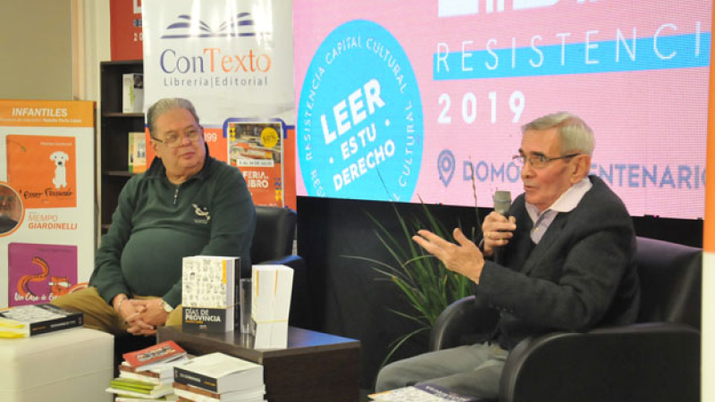 Eduardo López presentó “Días de provincia” en la Feria del Libro
