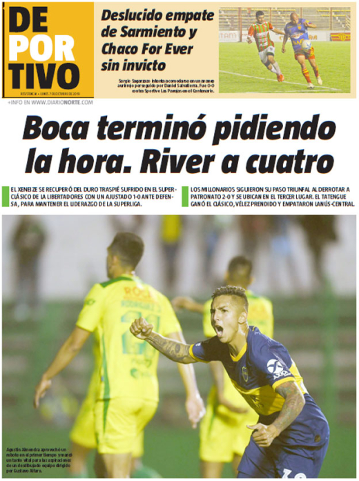 Boca terminó pidiendo la hora. River a cuatro