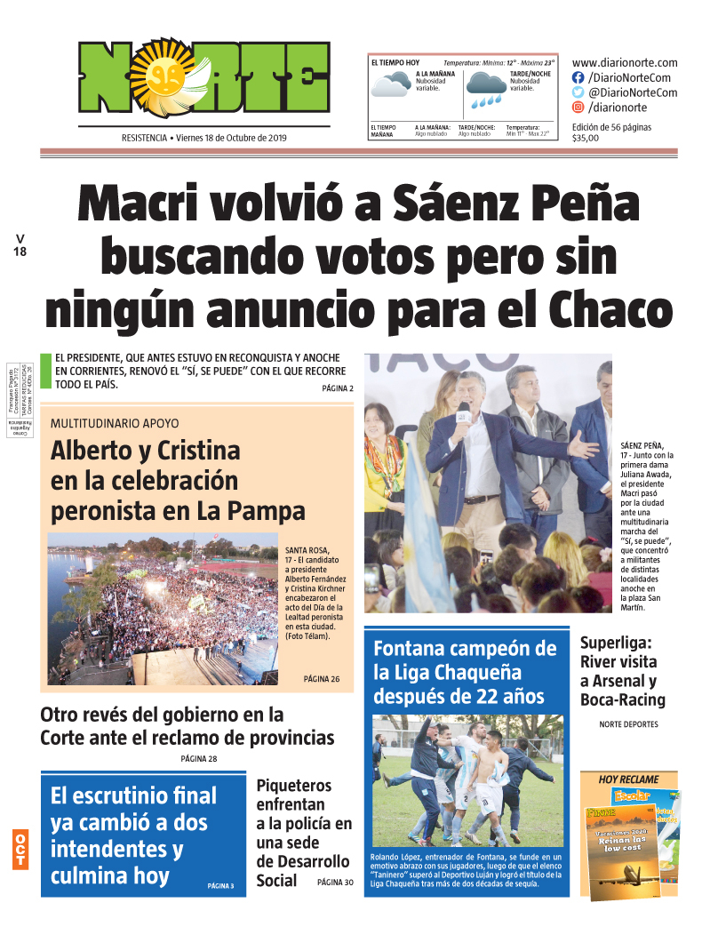 Edicion del 18-10-2019