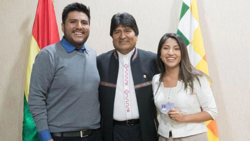 Los hijos de Evo Morales llegaron a la Argentina