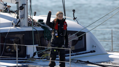 La activista sueca Greta Thunberg llegó a Lisboa y viajará a la cumbre del clima en Madrid