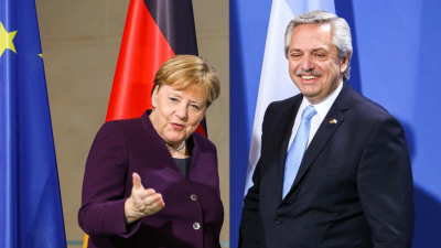 Alberto Fernández se reunió con la canciller Merkel
