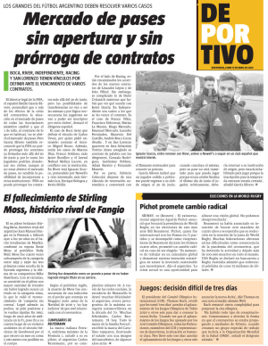 Mercado de pases sin apertura y sin prórroga de contratos