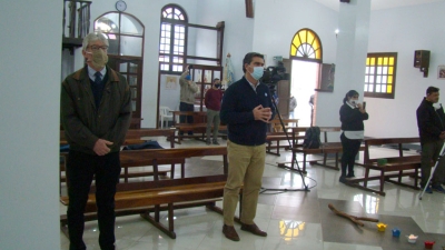 “Llevar alivio al pueblo chaqueño”, pidió Sager a Santa Rita