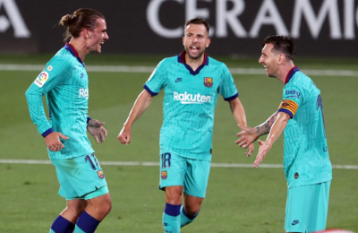 Goleó Barcelona a Villarreal y calmó aguas turbulentas