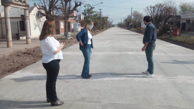 Se retomaron obras de pavimentación y limpieza de desagües en Charata