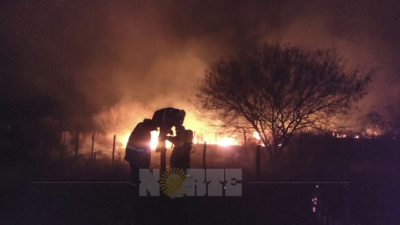 Pampa del Infierno: nuevos incendios en un predio cercano a viviendas