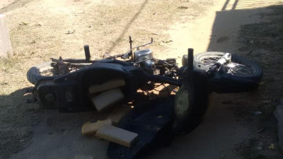 Abandonaron una motocicleta con más de 6 kilos de marihuana