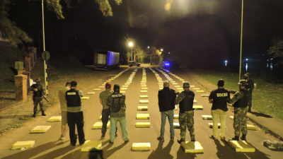Prefectura secuestró 4.000 kilos de marihuana en Misiones