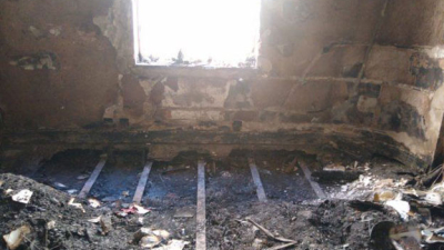 Cómo quedó el departamento de Elsa Serrano tras el incendio