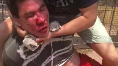 Vecinos redujeron a un ladrón que rompió una puerta a patadas