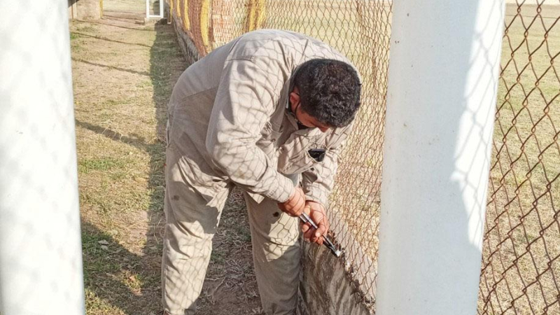 Con fondos del programa “Clubes en obra” Sportivo Pampa inició trabajos en su estadio