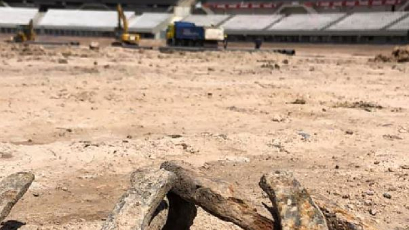 Hallazgo arqueológico en el“Monumental”