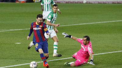 Dos goles de Messi en la goleada del Barcelona al Betis