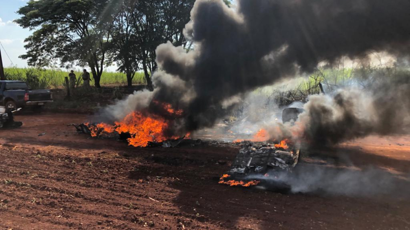 Paraguay: encuentran presunta avioneta narco incinerada