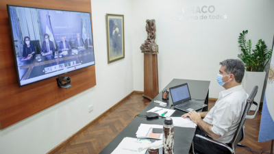 Capitanich y Fernández planifican la llegada de la vacuna Sputnik-V