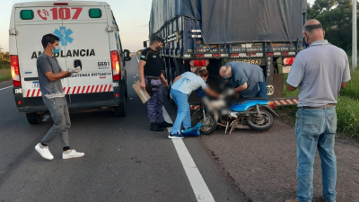 Siniestro fatal en Avia Terai: muere motociclista en la ruta 16