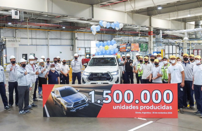 Toyota produjo 1.500.000 unidades en Argentina