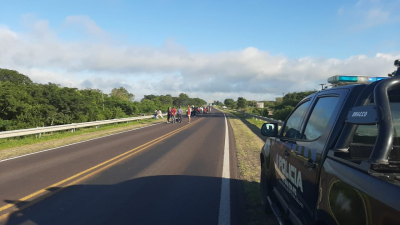 Corte de ruta en el norte de Santa Fe