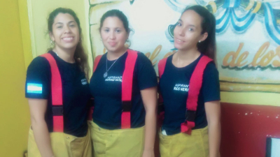 Ellas son bomberas voluntarias