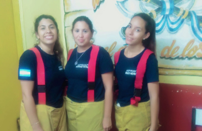 Ellas son bomberas voluntarias