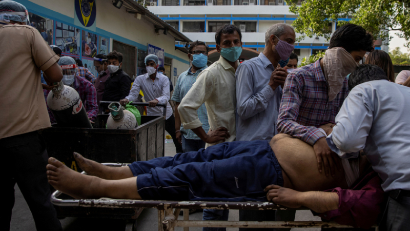 India: nuevo récord mundial de contagios