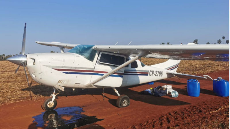 Una avioneta boliviana con cocaína es secuestrada en Paraguay