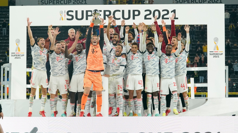 El Bayern Múnich venció al Borussia Dortmund y se consagró campeón de la Supercopa de Alemania