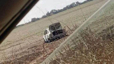 Atropelló a un motociclista, lo dejó tirado y quemó su auto para evadir la responsabilidad