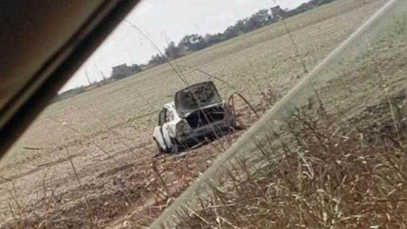 Atropelló a un motociclista, lo dejó tirado y quemó su auto para evadir la responsabilidad